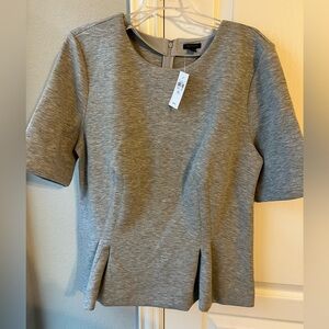 Gray short sleeve blouse